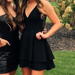 Black short dress